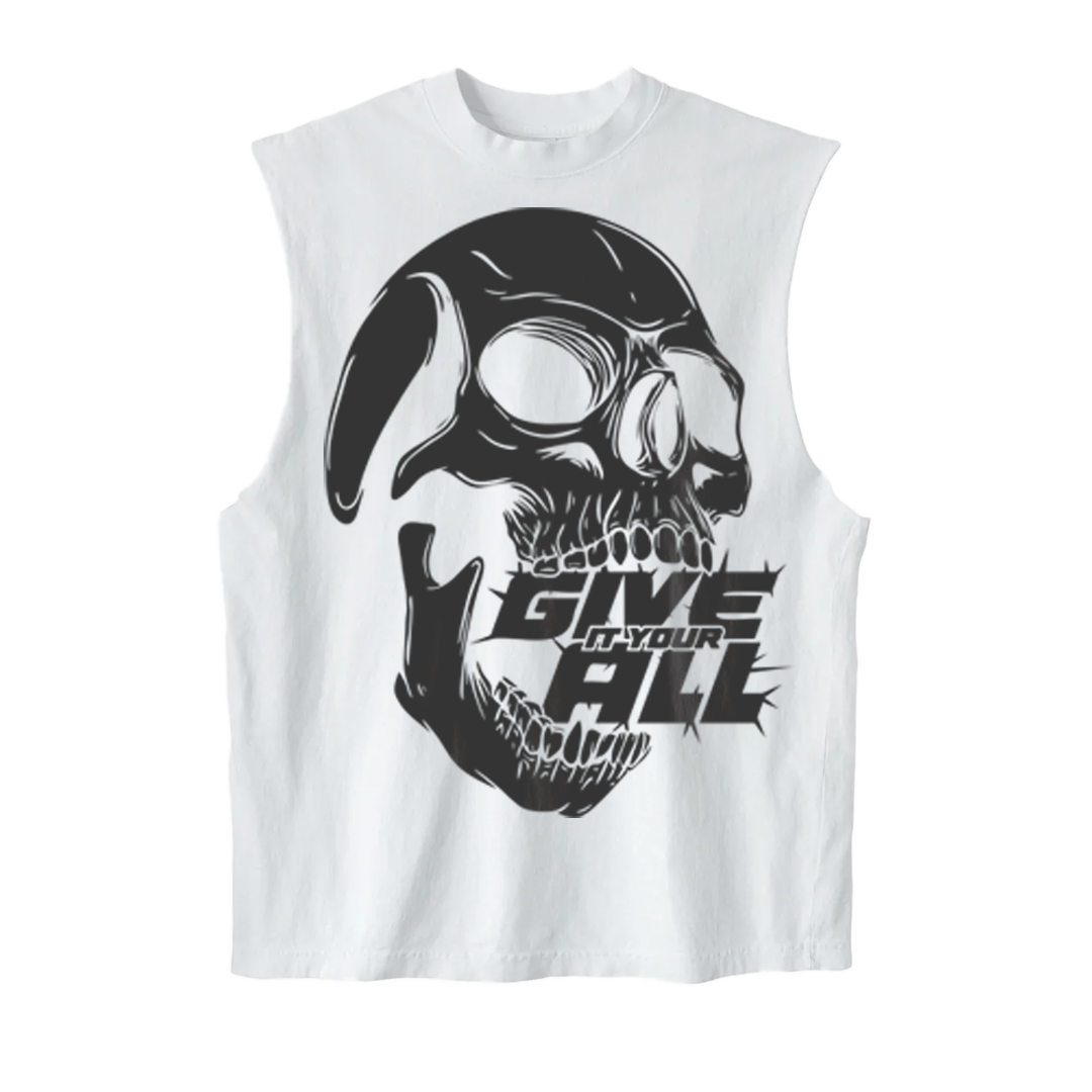 White Zen Cut Off Tee